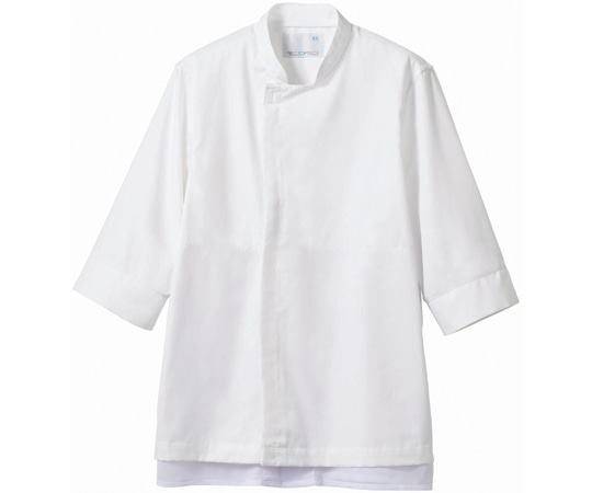 住商モンブラン コックコート 兼用7分袖 白/袖腰ネット M 6-1131 M 1枚（ご注文単位1枚）【直送品】