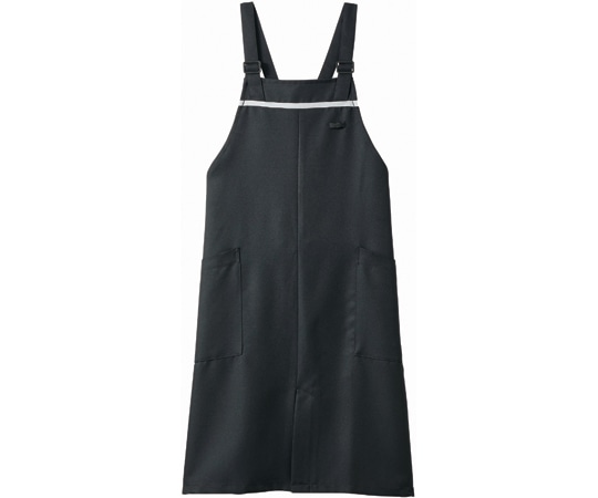 住商モンブラン エプロン 兼用 黒/グレー ヒモ収納仕様 フリー 5-880 フリー 1枚（ご注文単位1枚）【直送品】