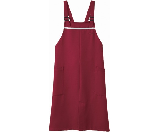 住商モンブラン エプロン 兼用 ワイン/グレー ヒモ収納仕様 フリー 5-888 フリー 1枚（ご注文単位1枚）【直送品】