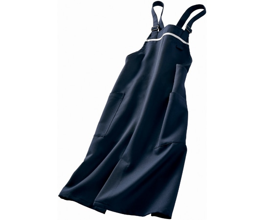 住商モンブラン エプロン 兼用 Mネイビー/グレー ヒモ収納仕様 フリー 5-889 フリー 1枚（ご注文単位1枚）【直送品】