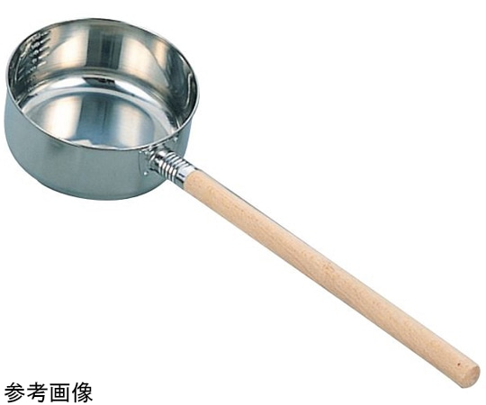 猪熊製作所 18-8 水杓子 木柄付 240cc 9cm 1個（ご注文単位1個）【直送品】