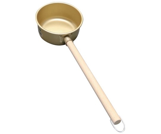 前川金属 硬質アルミ水杓 ゴールド 15cm 1300cc 15cm 1個（ご注文単位1個）【直送品】