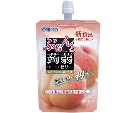 オリヒロプランデュ ぷるんと蒟蒻ゼリースタンディング ピーチ 60804143 1個※軽（ご注文単位1個）【直送品】