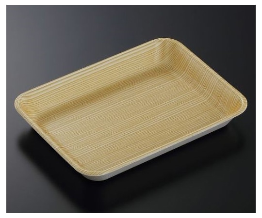 中央化学 トレーC- 65新 木目S内 800枚 383612 1ケース(ご注文単位1ケース)【直送品】