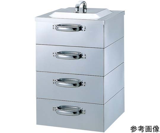 神子島製作所 PE 業務用ステンレス電磁用角蒸し器 3段 45cm 1個（ご注文単位1個）【直送品】