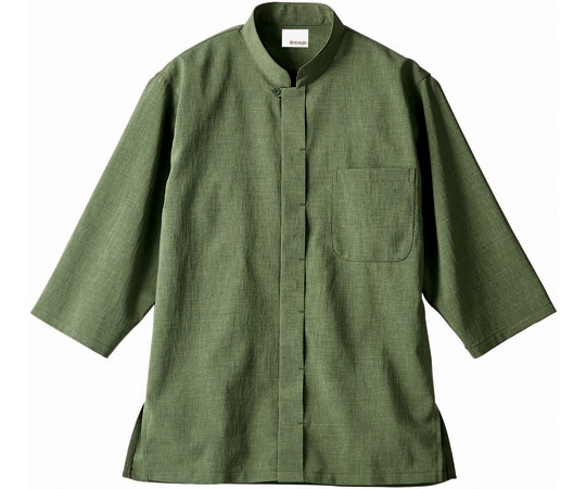 住商モンブラン 調理シャツ 兼用 7分袖 オリーブ S OV2502-6 S 1枚（ご注文単位1枚）【直送品】