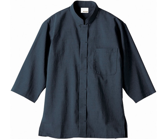 住商モンブラン 調理シャツ 兼用 7分袖 ネイビー M OV2502-9 M 1枚（ご注文単位1枚）【直送品】