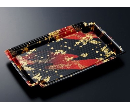 中央化学 刺身・鮮魚容器 CFかく鉢 29-19 竹霞R-BK 身 300枚 582973 1ケース(ご注文単位1ケース)【直送品】