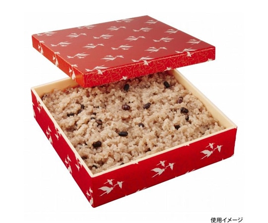 中央化学 折箱 新WD赤飯折 中 鶴 共付 90 90枚 159798 1ケース(ご注文単位1ケース)【直送品】