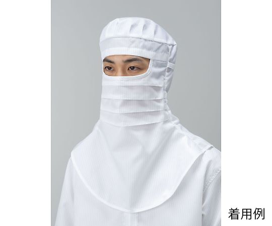 東洋リントフリー オートクレーブ滅菌対応フード(目出しタイプ) 白 L FD416C-01 L 1枚 (ご注文単位1枚)【直送品】