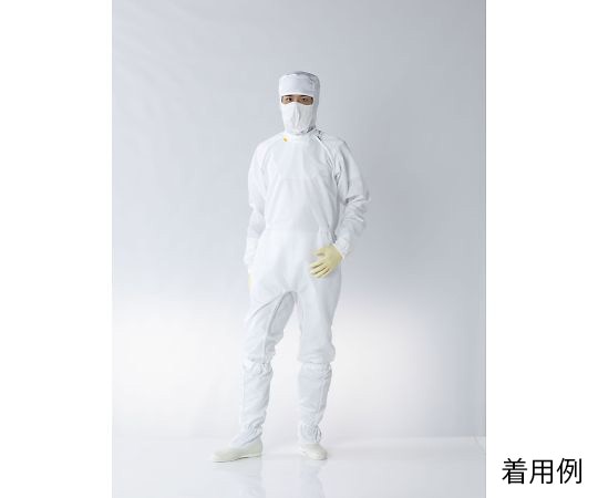 東洋リントフリー オートクレーブ対応ツナギ服 白 M FP1202-01 M 1着 (ご注文単位1着)【直送品】