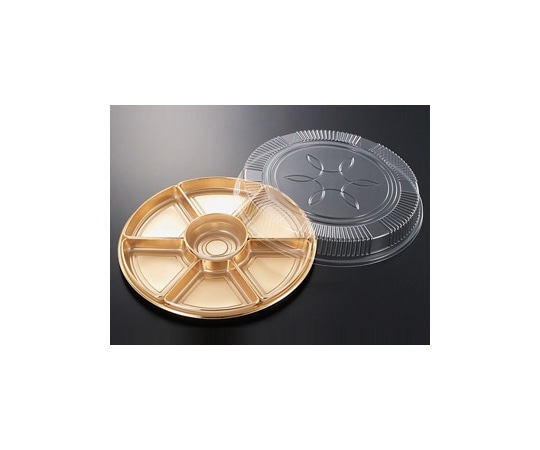 中央化学 オードブル容器 DXオードブル丸3G-W 4点セット 60枚 384420 1ケース(ご注文単位1ケース)【直送品】