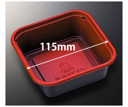 中央化学 どんぶり容器 CTプチ丼 角 赤-BK 本体 900枚 10538 1ケース(ご注文単位1ケース)【直送品】