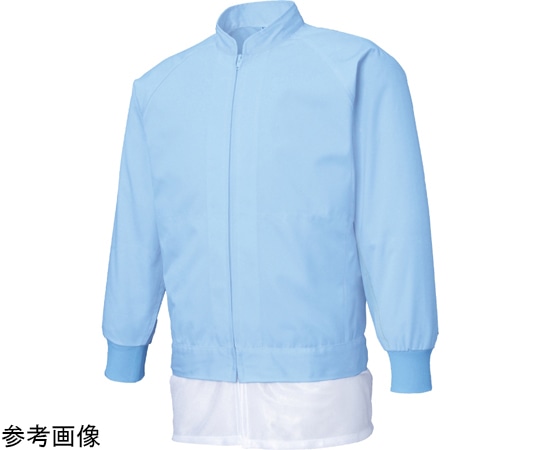 サンエス 男女共用混入だいきらい長袖ジャケット サックス S FX70941R 1枚（ご注文単位1枚）【直送品】