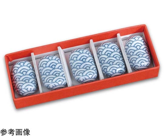 ヤマコー ちょいと箸休 青海波 5個入 #80525 1セット（ご注文単位1セット）【直送品】