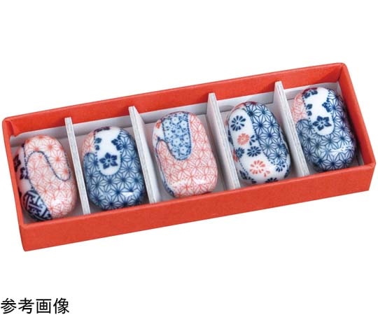 ヤマコー ちょいと箸休 箸置 小紋 5個入 #80528 1セット（ご注文単位1セット）【直送品】