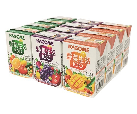 カゴメ 野菜生活 3種アソート 100mL 12本 023396 1ケース※軽（ご注文単位1ケース）【直送品】