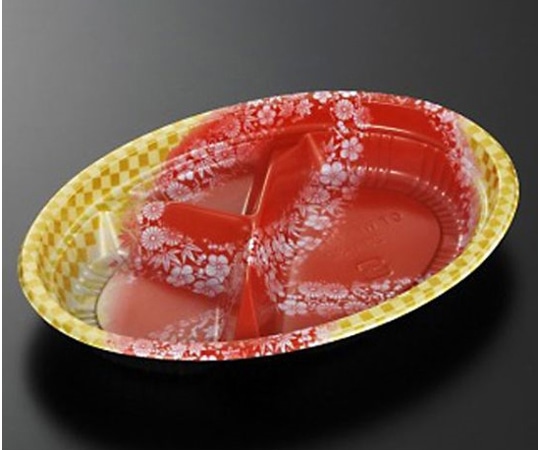 中央化学 弁当容器 CT WF-小判 23A-32 市華R-BK 身 600枚 184549 1ケース(ご注文単位1ケース)【直送品】