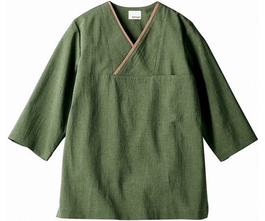 住商モンブラン プルオーバー 兼用 7分袖 オリーブ/ベージュ SS OV6502-6 SS 1枚（ご注文単位1枚）【直送品】