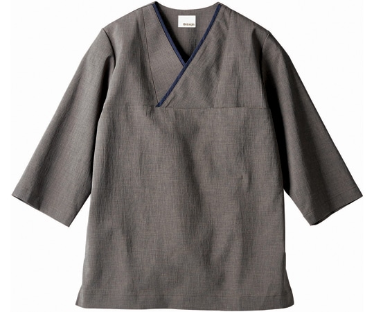 住商モンブラン プルオーバー 兼用 7分袖 グレー/ネイビー 3L OV6502-8 3L 1枚（ご注文単位1枚）【直送品】