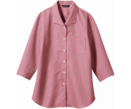 住商モンブラン ブラウス レディス 7分袖 ワインチェック 7号 WC2221-5 7 1枚（ご注文単位1枚）【直送品】