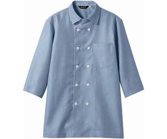 住商モンブラン シャツ 兼用 7分袖 ブルーチェック SS WC2621-4 SS 1枚（ご注文単位1枚）【直送品】