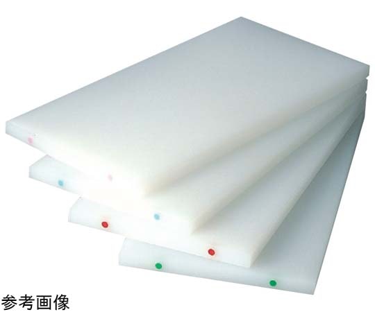 山県 K型カラーうめ込みまな板(カラーうめ込み9φ)(両面シボ付)厚さ50mm 750×330mm 赤 K-5(カラーうめ込み9φ) 赤 1個（ご注文単位1個）【直送品】