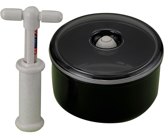 セーブインダストリー 竹炭 丸型真空おひつ 新型ポンプ付 SV-3086 1個（ご注文単位1個）【直送品】