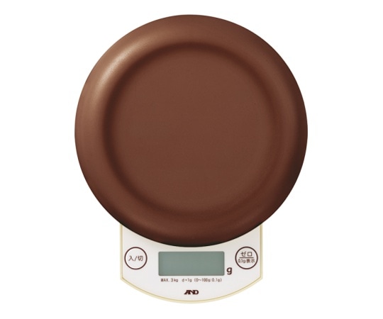 エー・アンド・デイ ホームスケール 茶 UH-3203-BR 1個（ご注文単位1個）【直送品】