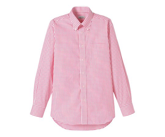 FACE グラフチェック長袖シャツ レッド S FB4506U-3 S 1枚（ご注文単位1枚）【直送品】