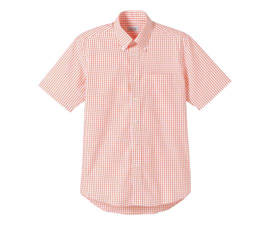 FACE グラフチェック半袖シャツ オレンジ LL FB4507U-13 LL 1枚（ご注文単位1枚）【直送品】