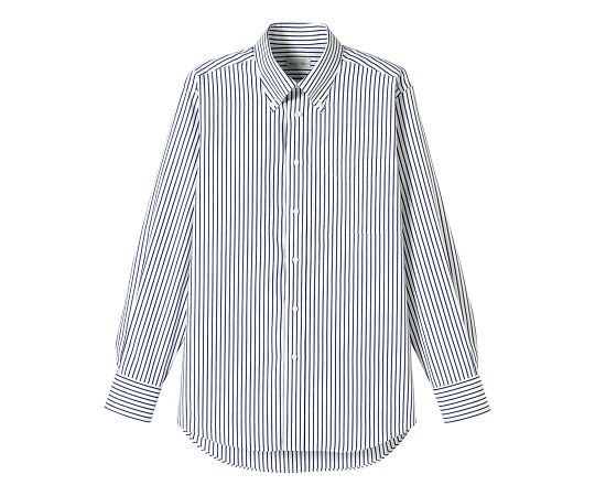 FACE ストライプ長袖シャツ ネイビー SS FB4508U-8 SS 1枚（ご注文単位1枚）【直送品】