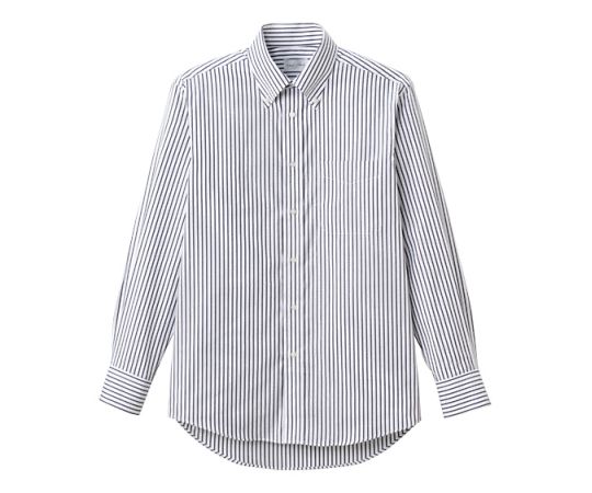 FACE ストライプ長袖シャツ ブラック 4L FB4508U-16 4L 1枚（ご注文単位1枚）【直送品】