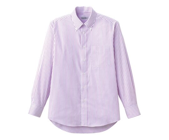 FACE ストライプ長袖シャツ パープル S FB4508U-19 S 1枚（ご注文単位1枚）【直送品】
