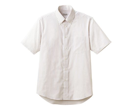 FACE ストライプ半袖シャツ ベージュ S FB4509U-1 S 1枚（ご注文単位1枚）【直送品】