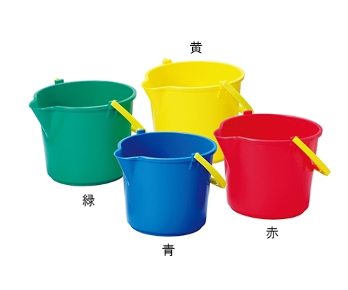 高砂 HPカラーバケツ 緑 55854 1本（ご注文単位1本）【直送品】