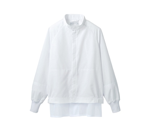 住商モンブラン ジャンパー男女兼用 長袖 白 DF8701-2 M 1枚（ご注文単位1枚）【直送品】