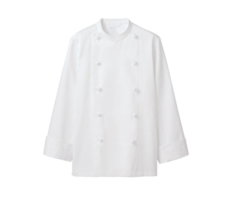 住商モンブラン コックコート 男女兼用 長袖 白 KS6621-2 L 1枚（ご注文単位1枚）【直送品】