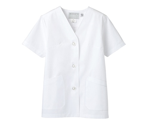 住商モンブラン 調理衣 レディス 半袖 白 エコ 1-412 5L 1枚（ご注文単位1枚）【直送品】