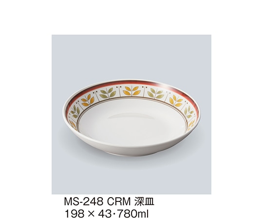 三信化工 深皿 カルメラ MS-248_CRM 1個（ご注文単位1個）【直送品】