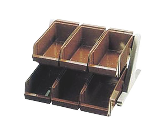 カンダ DXオーガナイザー 2段3列 ブラウン 094029 1個（ご注文単位1個）【直送品】