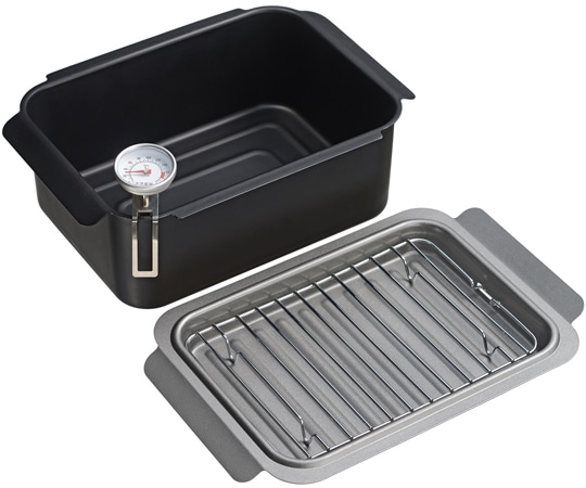 和平フレイズ IH角型揚げ鍋 ワイド温度計アミ付 RB-2927 1個（ご注文単位1個）【直送品】