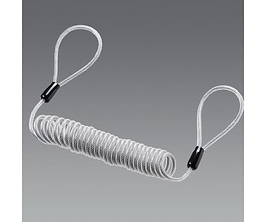 アズワン φ3.5mmx0.3-1.0m セキュリティワイヤー(ビニールコート) EA983TS-281 1個(ご注文単位1個)【直送品】