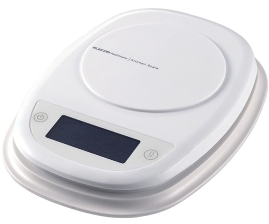 エレコム キッチンスケール 最大2kg 最小0.1g表示 ホワイト HCS-KS01WH 1個（ご注文単位1個）【直送品】