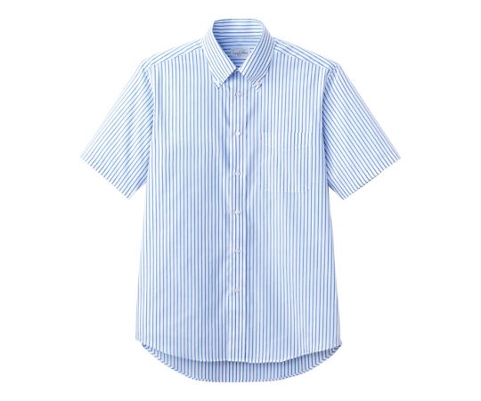 FACE ストライプ半袖シャツ ブルー SS FB4509U-7 SS 1枚（ご注文単位1枚）【直送品】
