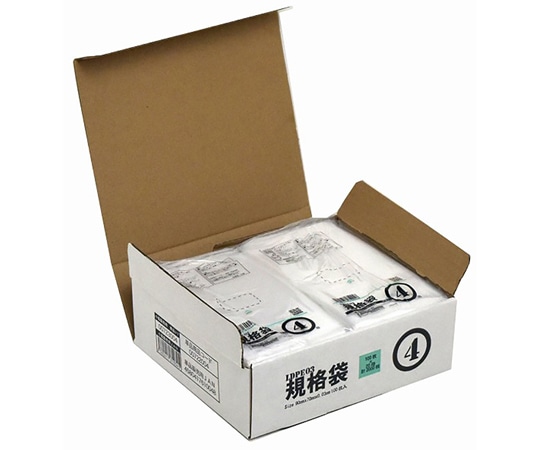 紺屋商事 小箱売:PE規格ポリ袋 03透明 4号 100枚×20冊入 00723004 1箱（ご注文単位1箱）【直送品】