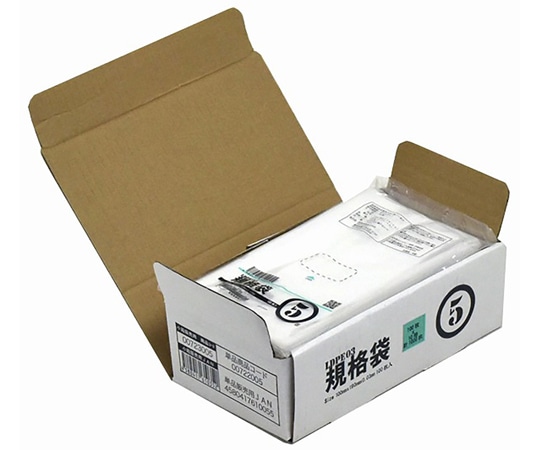 紺屋商事 小箱売:PE規格ポリ袋 03透明 5号 100枚×10冊入 00723005 1箱（ご注文単位1箱）【直送品】