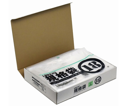 紺屋商事 小箱売:PE規格ポリ袋 03透明 18号 100枚×5冊入 00723018 1箱（ご注文単位1箱）【直送品】