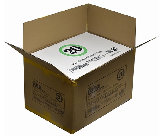 紺屋商事 ケース売:PE規格ポリ袋 03透明 20号 100枚×10冊入 00723420 1箱（ご注文単位1箱）【直送品】