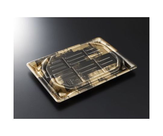 中央化学 刺身容器 漁台24-17 西陣BK 身 1ケース(400枚入) 00744055 1ケース（ご注文単位1ケース）【直送品】